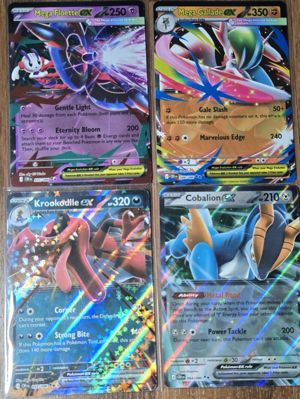 Pokémon Cards Ex's X4 (Chaos Rising)